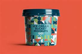 Image result for Ice Cream Bucket Mockup