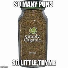 Image result for Funny Thyme Memes