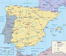 Image result for Detailed Map Spain