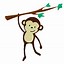 Image result for Monkey Hanging From Tree Drawing
