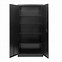 Image result for Black Metal Cabinet with Glass Doors