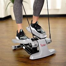 Image result for Versa Stepper Exercise Machine Step, Wide Non-Slip Pedals W/ Resistance Bands And LCD Monitor