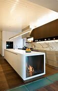 Image result for Kitchen Island with Fireplace