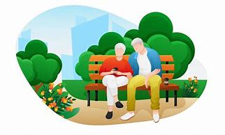 Image result for Old People On a Bench