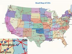 Image result for United States Map with Interstates