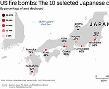 Image result for Japan Firebombing Map