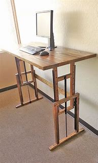 Image result for Wooden Standing Desk