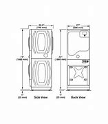 Image result for washer dryer combo dimensions