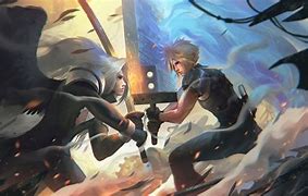 Image result for Lawrence Painting Cloud vs Sephiroth