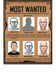 Image result for 10 Most Wanted Poster