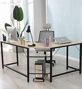 Image result for White L-shaped Desk for a Small Space