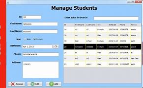 Image result for Student Management System Project Template