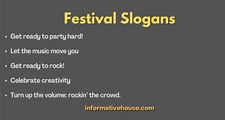 Image result for Festival Slogans