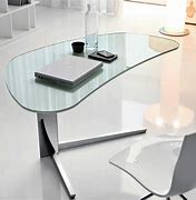 Image result for contemporary glass desk