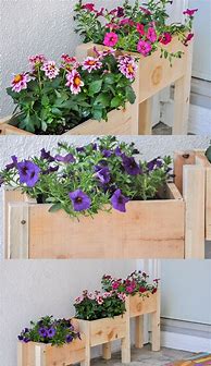 Image result for DIY Wooden Flower Pots
