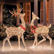Image result for lighted reindeer decorations