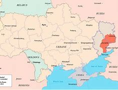 Image result for Map Ukraine Russia