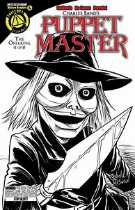 Image result for Puppet Master Blade Black and White Drawing