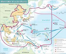 Image result for WW2 Pacific Campaign Map