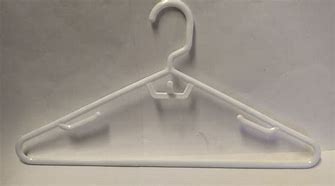 Image result for White Plastic Hanger with Pins