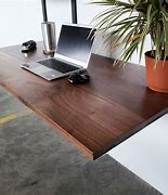 Image result for Curved Wood Wall Mounted Desk