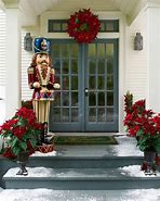 Image result for Outdoor Poinsettia Decorations