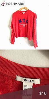 Image result for Forever 21 Red Sweatshirt