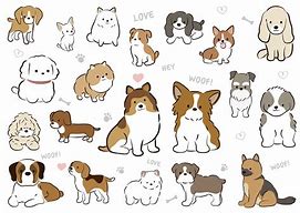 Image result for Cute Cartoon Dogs and Puppies