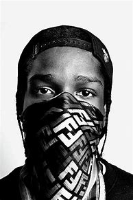 Image result for ASAP Rocky PFP Black and White