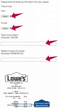 Image result for Lowe's Department Number On Receipt