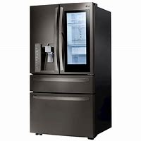 Image result for LG 4 Door Refrigerator Black Stainless Steel