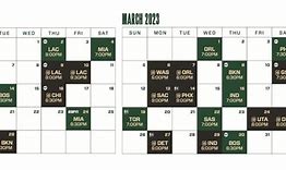 Image result for Bucks Basketball Schedule