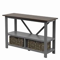 Image result for Table with Basket Storage