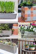 Image result for Fabric Concrete Planters