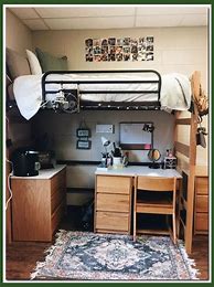Image result for College Dorm Bed Desk