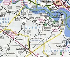 Image result for Surry VA Map