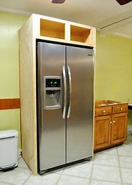 Image result for DIY Refrigerator Cabinet