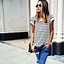 Image result for Woman Wearing Ripped Jeans
