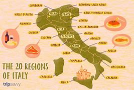 Image result for Italy Tourimsm Map with Regions