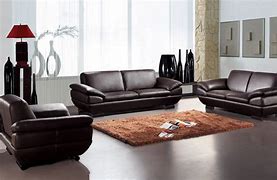 Image result for Contemporary Living Room Leather Furniture