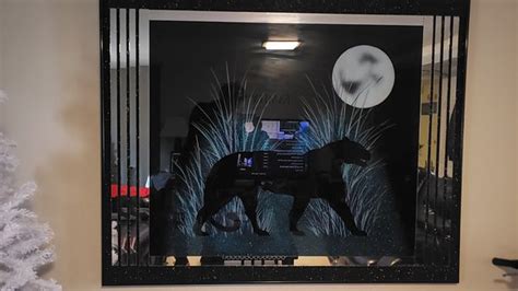 Laurel Painted Mirror Black Panther 4ftX5ft for Sale in Baltimore, MD  