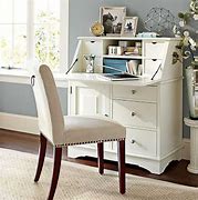 Image result for White Secretary Desks for Small Spaces