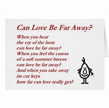 Image result for Far Away Love Poem