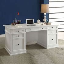 Image result for Large White Desk