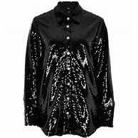 Image result for Black Sequin Shirt