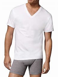 Image result for V-Neck T-Shirt Men White Outfit