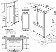 Image result for Cabinet Depth Refrigerator Size