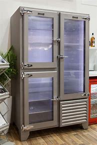 Image result for Antique Glass Door Refrigerator