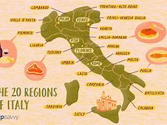 Image result for Italy Culinary Regions