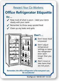 Image result for Keep Refrigerator Clean Signs Printable